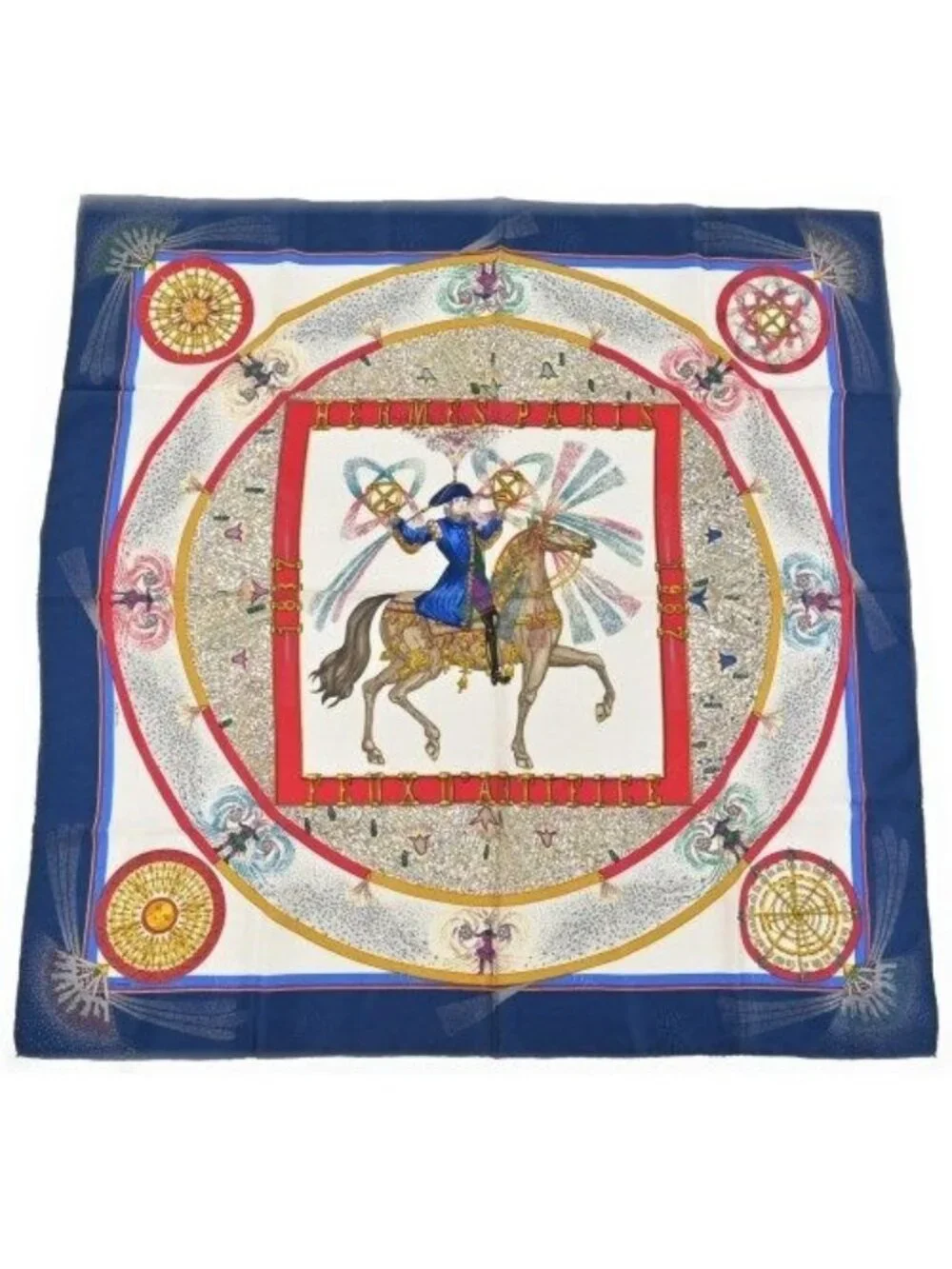 Hermes Bandana Scarf White